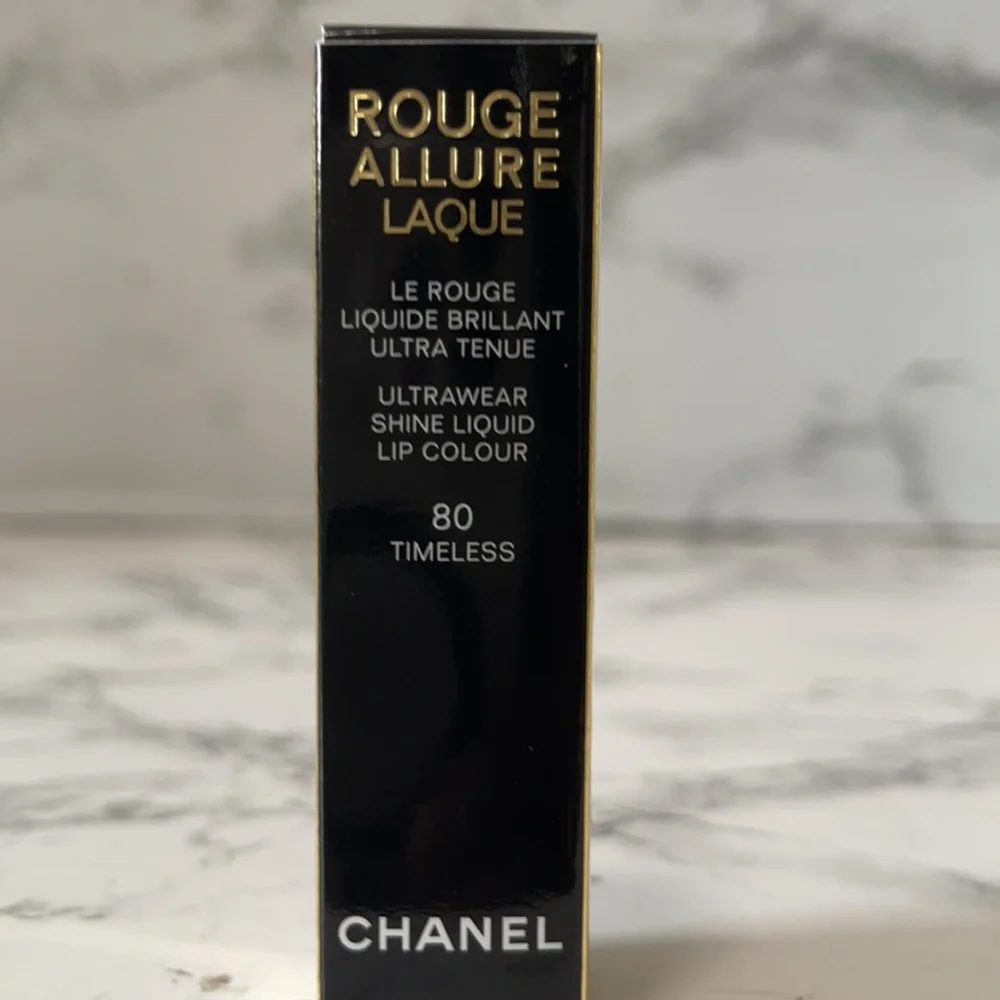CHANEL ROUGE ALLURE LAQUE ULTRAWEAR SHINE LIQUID LIPSTICK  COLOR 80 TIMELESS - Picture 5 of 9